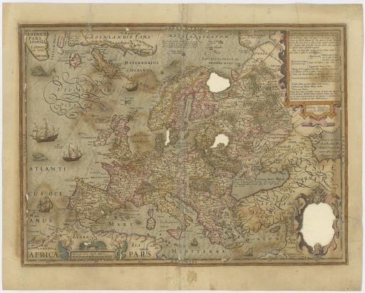 Amsterdam Jodocus Hondius [1611] [Nova Europae descriptio] / [auctore Iodoco Hondio].